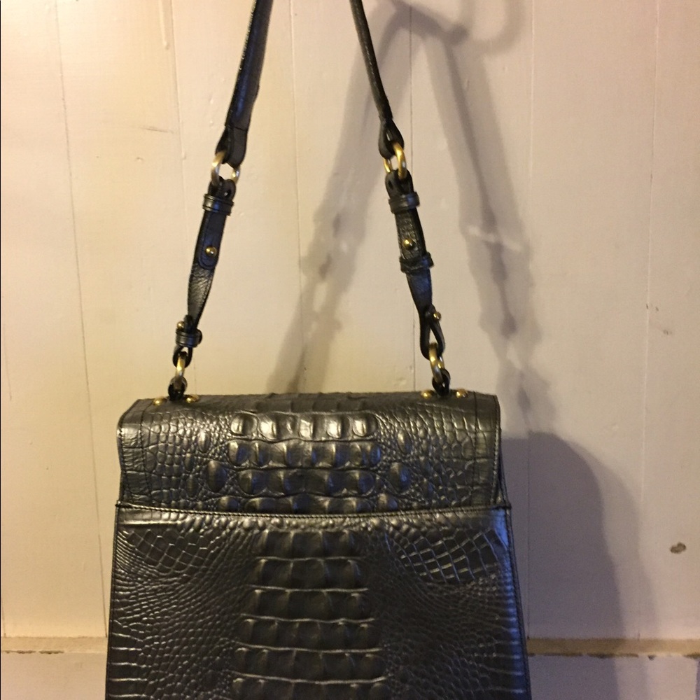 Brahmin Gunite Gray Shoulder Bag - Picture 2 of 3